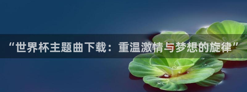2026世界杯亚洲区预选赛:“世界杯主题曲下载:重温激情与梦想的旋律”